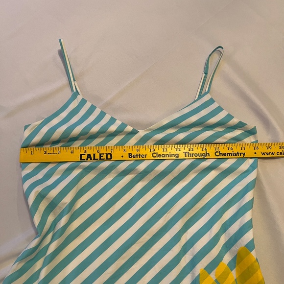 Lilly Pulitzer Sunflower Striped Dress Blue/White Sz12 - Picture 9 of 12